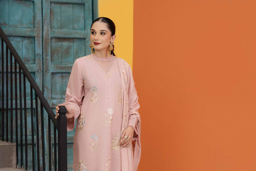 Nishat With You Unstitched Embroidered Khaddar 3Pc Suit - 42303090