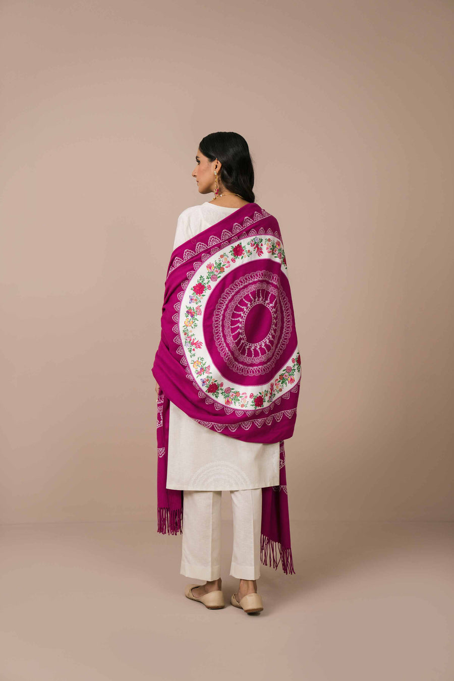 Nishat Sunehray Din Embroidered Karandi Unstitched 3Pc Suit - 42303091