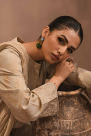 Nishat Sunehray Din Embroidered Karandi Unstitched 3Pc Suit - 42303095