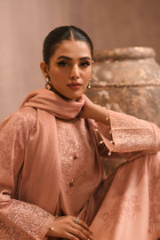 Nishat Sunehray Din Embroidered Karandi Unstitched 3Pc Suit - 42303097