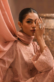 Nishat Sunehray Din Embroidered Karandi Unstitched 3Pc Suit - 42303097
