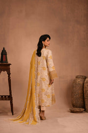 Nishat Sunehray Din Embroidered Karandi Unstitched 3Pc Suit - 42303098