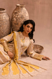 Nishat Sunehray Din Embroidered Karandi Unstitched 3Pc Suit - 42303098