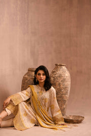 Nishat Sunehray Din Embroidered Karandi Unstitched 3Pc Suit - 42303098