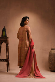 Nishat Sunehray Din Embroidered Karandi Unstitched 3Pc Suit - 42303099