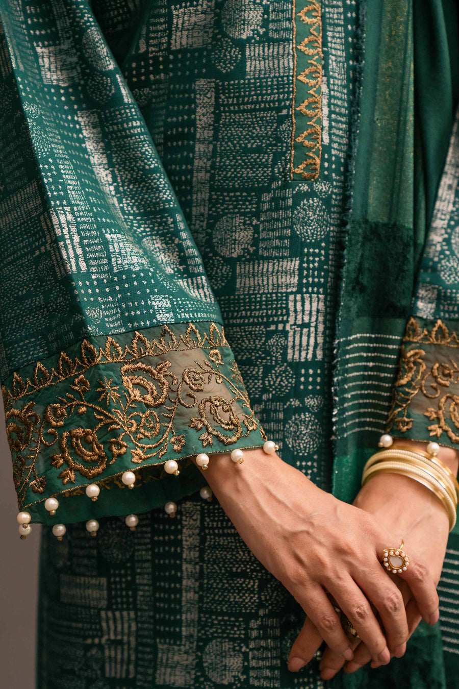 Nishat With You Unstitched Embroidered Jacquard 3Pc Suit - 42303114