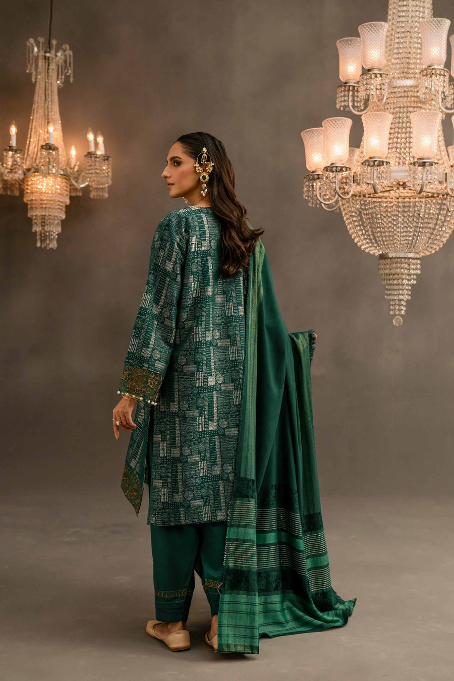 Nishat With You Unstitched Embroidered Jacquard 3Pc Suit - 42303114