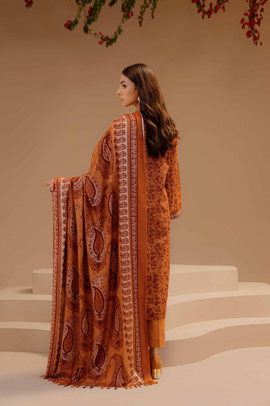 Nishat Sunehray Din Embroidered Khaddar Unstitched 3Pc Suit - 42303136
