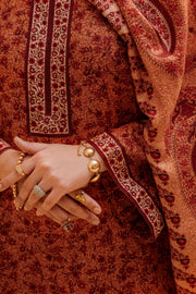 Nishat Sunehray Din Embroidered Khaddar Unstitched 3Pc Suit - 42303136