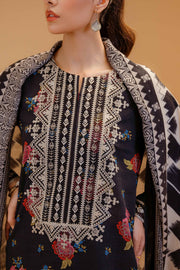 Nishat Sunehray Din Embroidered Khaddar Unstitched 3Pc Suit - 42303137