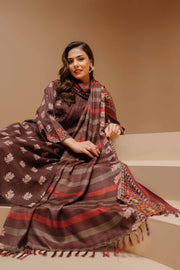 Nishat Sunehray Din Embroidered Khaddar Unstitched 3Pc Suit - 42303139