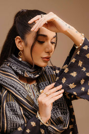 Nishat Sunehray Din Embroidered Khaddar Unstitched 3Pc Suit - 42303140