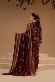 Nishat Sunehray Din Printed Khaddar Unstitched 3Pc Suit - 42303141