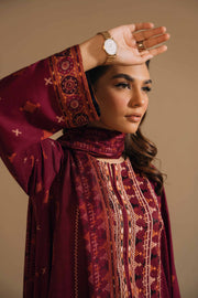 Nishat With You Unstitched Embroidered Linen 3Pc Suit - 42303151