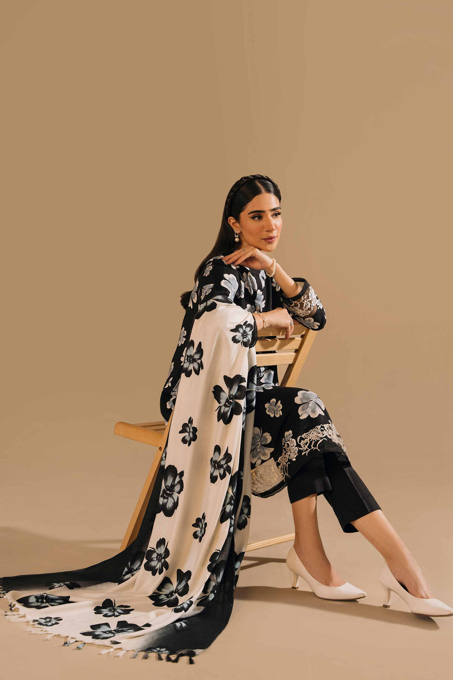 Nishat With You Unstitched Embroidered Linen 3Pc Suit - 42303152