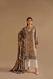 Nishat With You Unstitched Embroidered Linen 3Pc Suit - 42303154