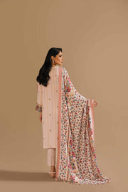 Nishat With You Unstitched Embroidered Linen 3Pc Suit - 42303156
