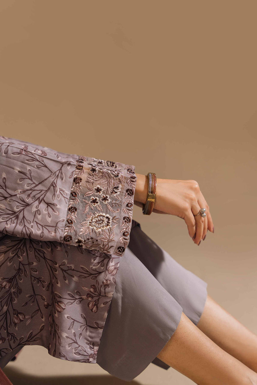 Nishat With You Unstitched Embroidered Linen 3Pc Suit - 42303157
