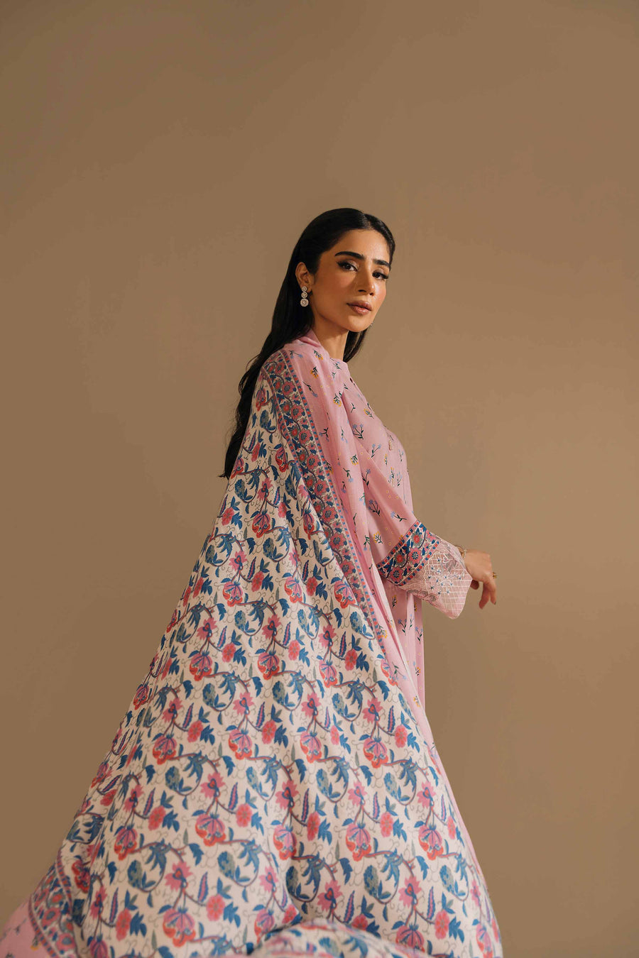 Nishat With You Unstitched Embroidered Linen 3Pc Suit - 42303159