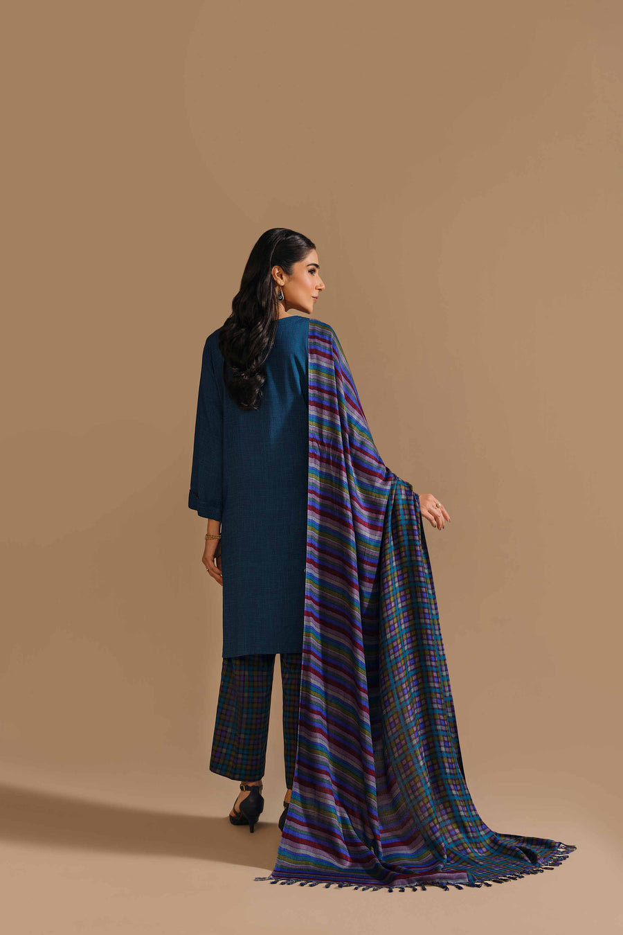 Nishat With You Unstitched Embroidered Linen 3Pc Suit - 42303160