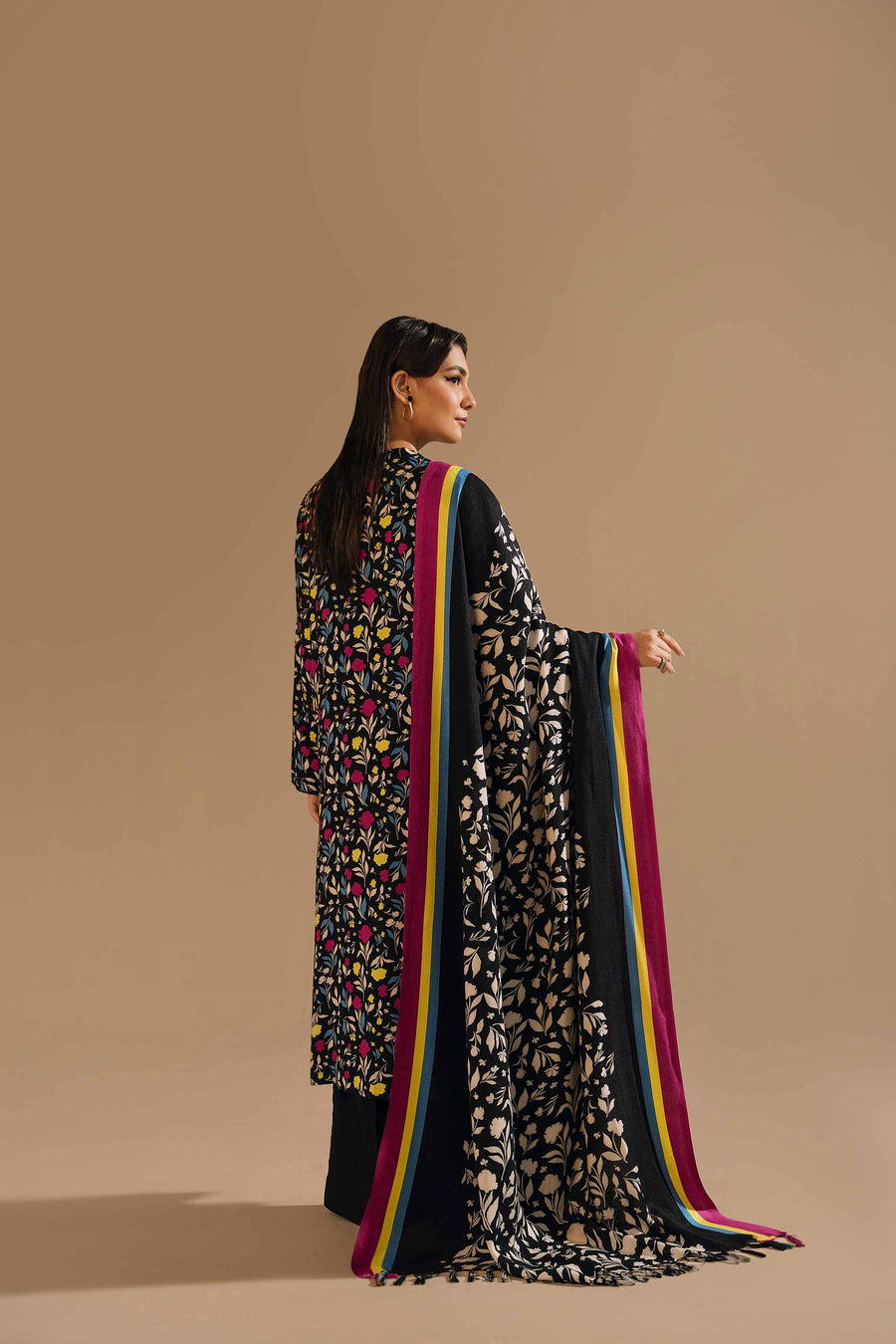 Nishat With You Unstitched Printed Linen 3Pc Suit - 42303163