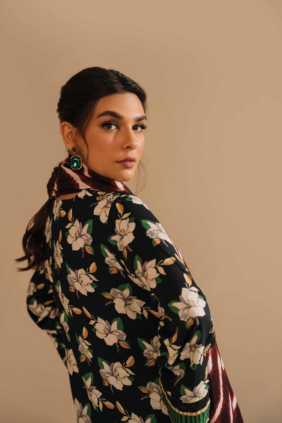 Nishat With You Unstitched Printed Linen 3Pc Suit - 42303166