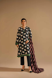 Nishat With You Unstitched Printed Linen 3Pc Suit - 42303166