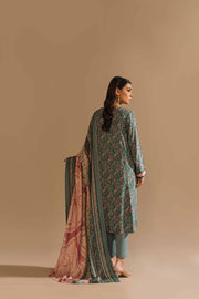 Nishat With You Unstitched Printed Linen 3Pc Suit - 42303167