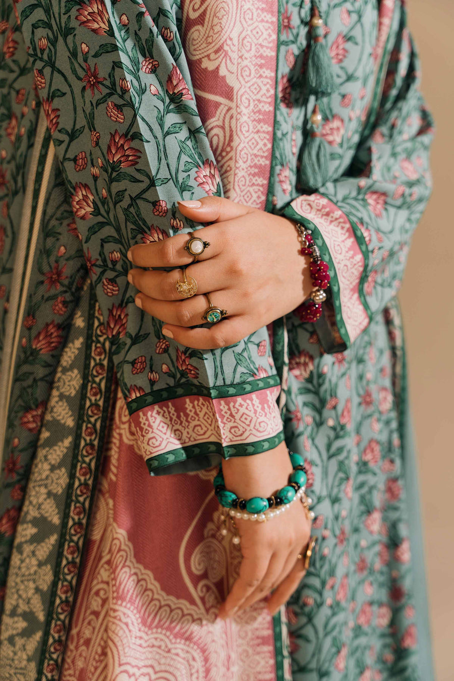 Nishat With You Unstitched Printed Linen 3Pc Suit - 42303167
