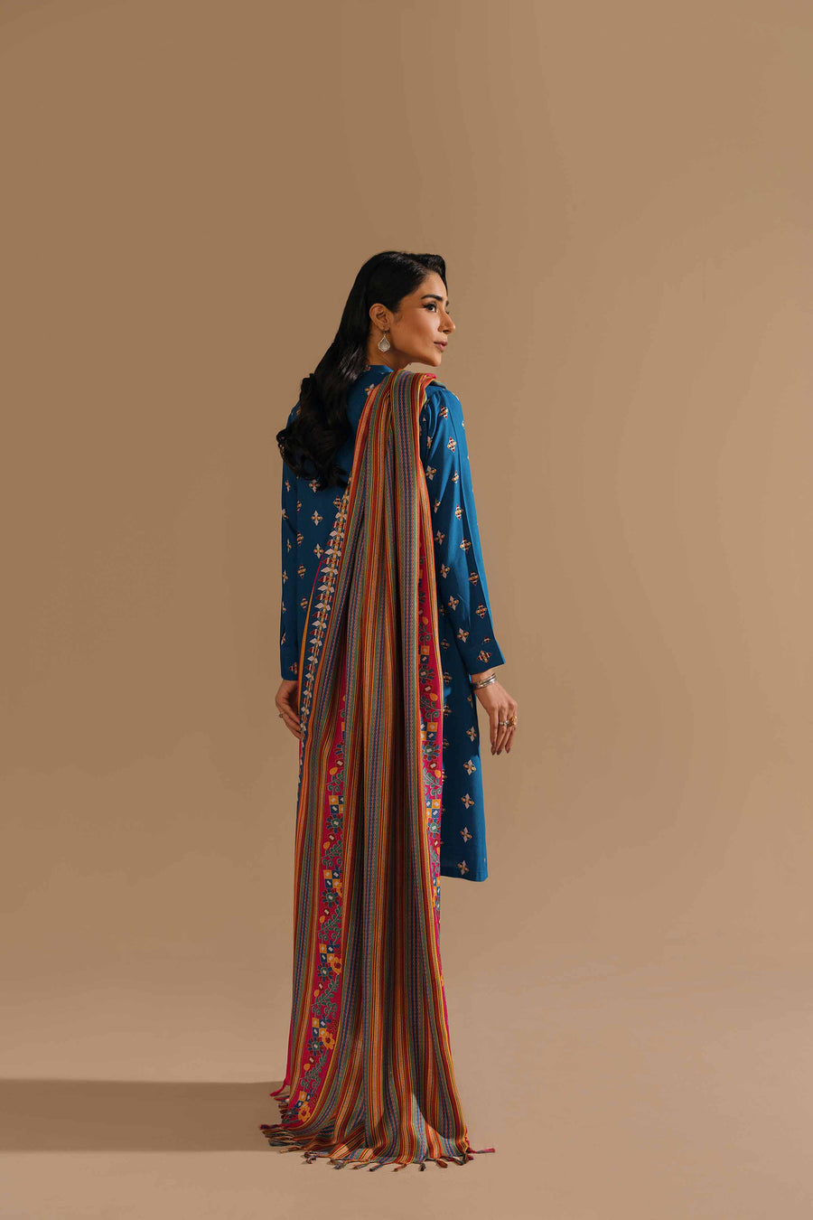Nishat With You Unstitched Printed Linen 3Pc Suit - 42303168
