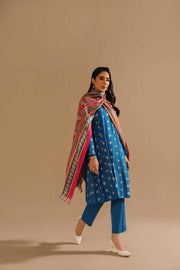 Nishat With You Unstitched Printed Linen 3Pc Suit - 42303168