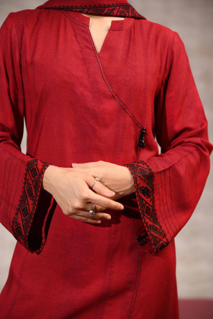 Nishat With You Unstitched Embroidered Linen 3Pc Suit - 42303172
