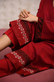 Nishat With You Unstitched Embroidered Linen 3Pc Suit - 42303172