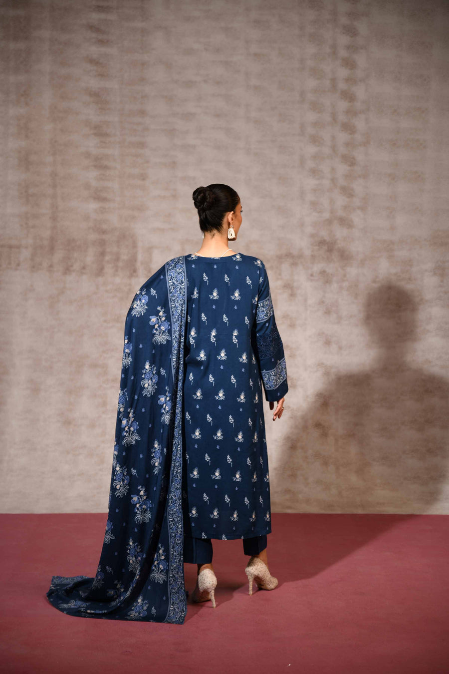 Nishat With You Unstitched Embroidered Linen 3Pc Suit - 42303175