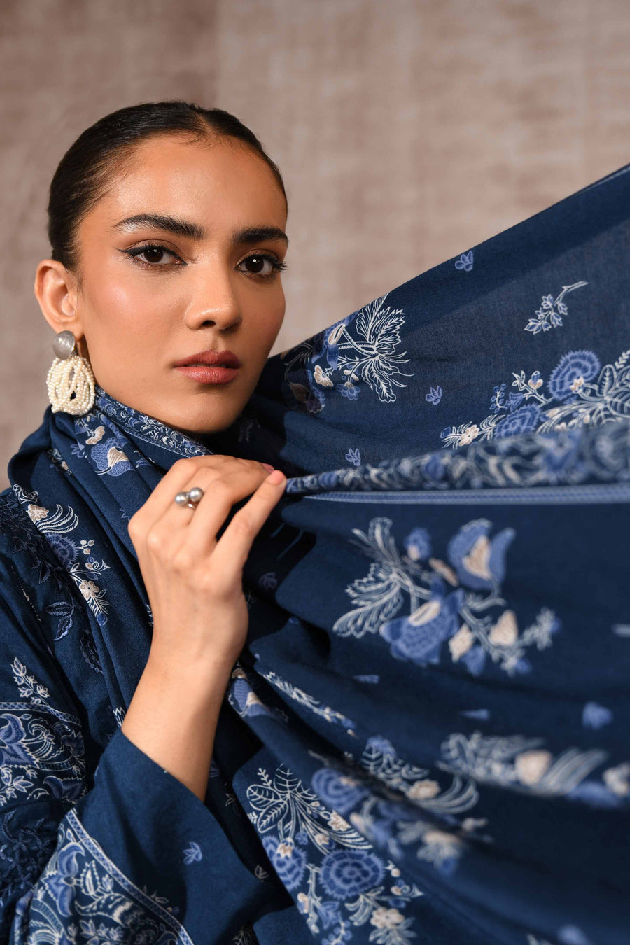 Nishat With You Unstitched Embroidered Linen 3Pc Suit - 42303175