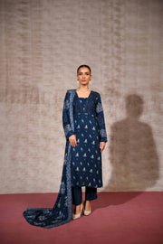 Nishat With You Unstitched Embroidered Linen 3Pc Suit - 42303175