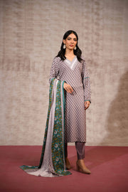 Nishat With You Unstitched Printed Linen 3Pc Suit - 42303176