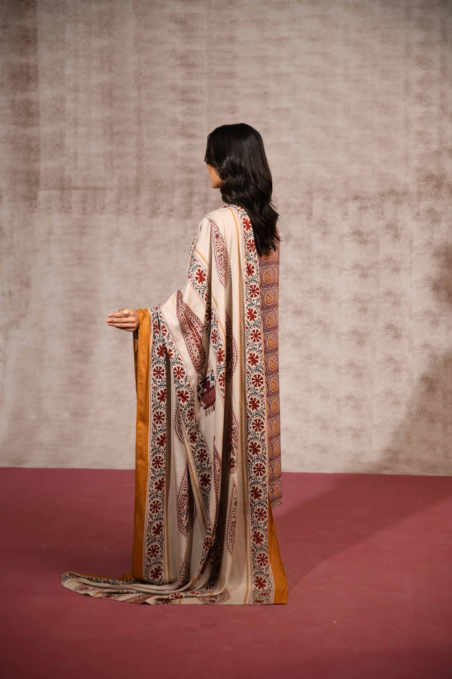 Nishat With You Unstitched Printed Linen 3Pc Suit - 42303179