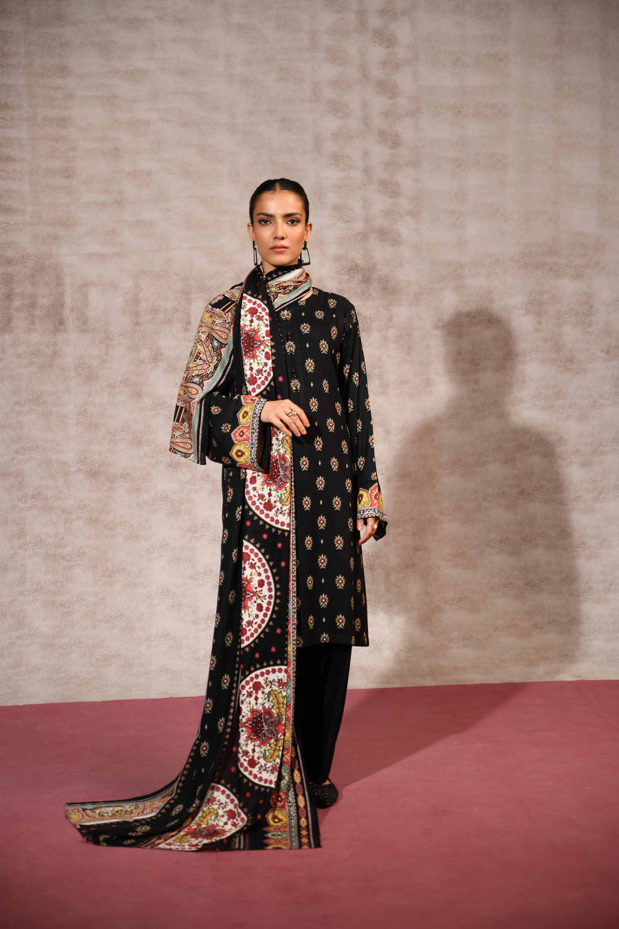 Nishat With You Unstitched Printed Linen 3Pc Suit - 42303180