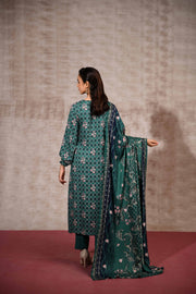 Nishat With You Unstitched Printed Linen 3Pc Suit - 42303181