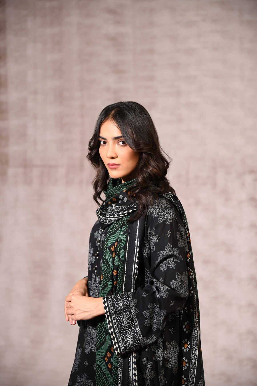 Nishat With You Unstitched Printed Linen 3Pc Suit - 42303182