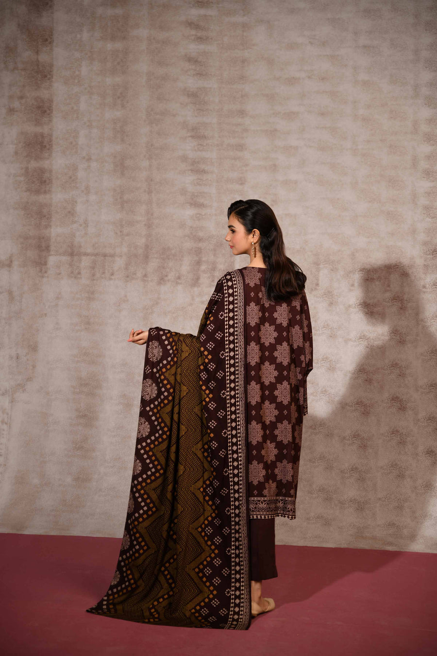 Nishat With You Unstitched Printed Linen 3Pc Suit - 42303183