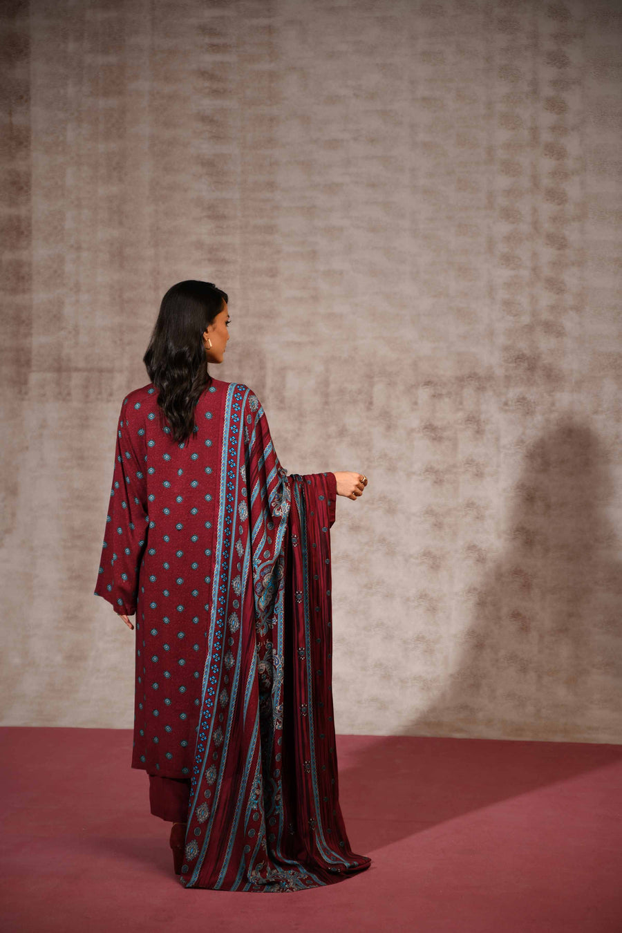 Nishat With You Unstitched Printed Linen 3Pc Suit - 42303184
