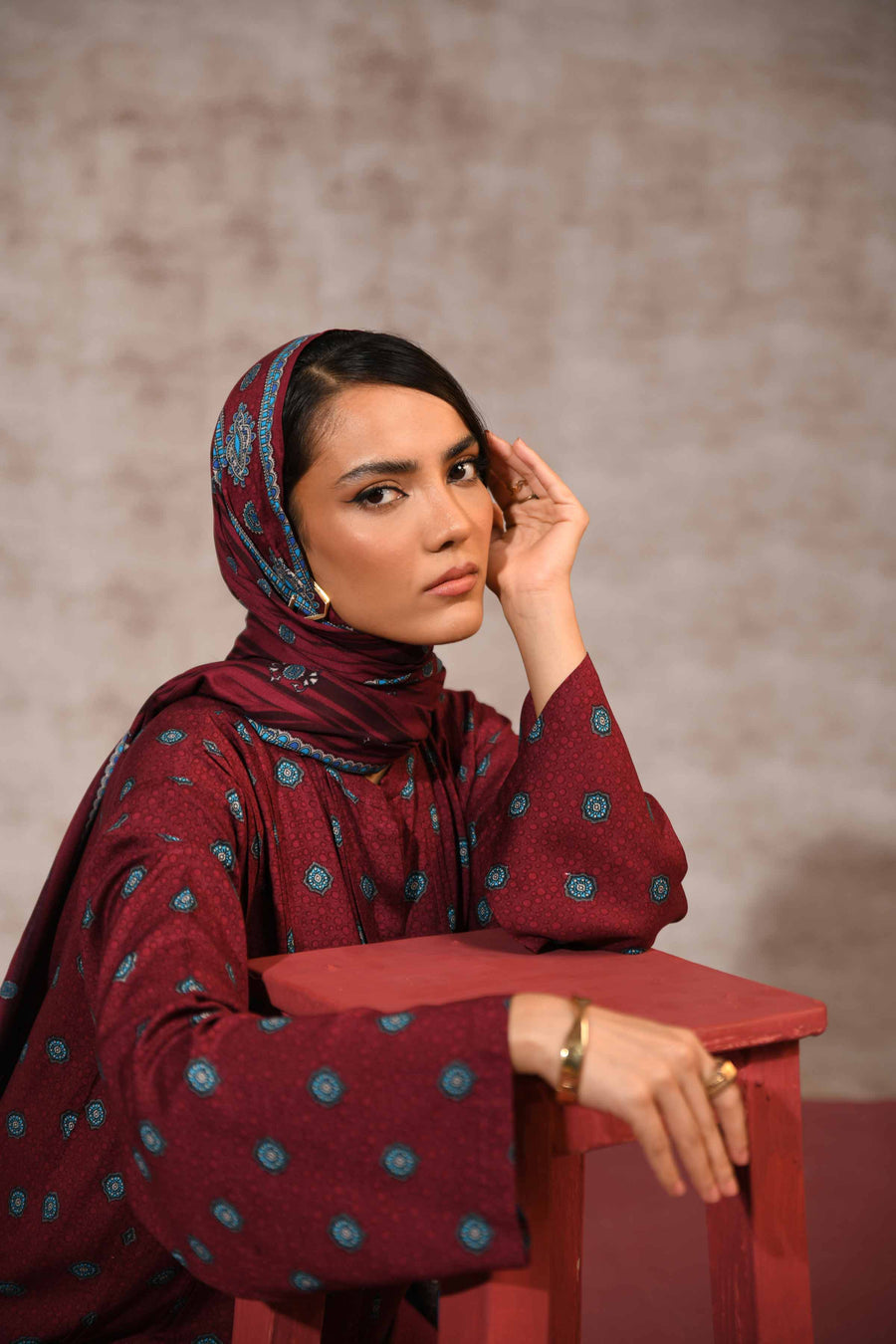 Nishat With You Unstitched Printed Linen 3Pc Suit - 42303184