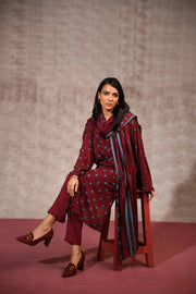Nishat With You Unstitched Printed Linen 3Pc Suit - 42303184