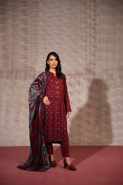 Nishat With You Unstitched Printed Linen 3Pc Suit - 42303184