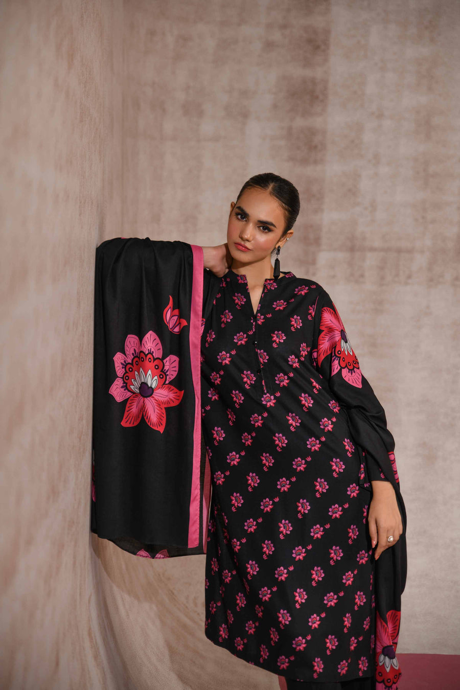 Nishat With You Unstitched Printed Linen 3Pc Suit - 42303185