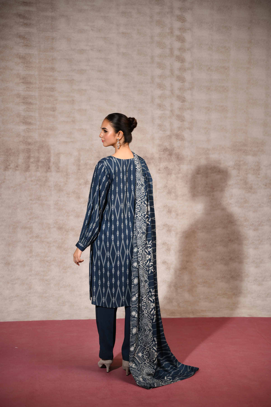 Nishat With You Unstitched Printed Linen 3Pc Suit - 42303186