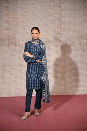 Nishat With You Unstitched Printed Linen 3Pc Suit - 42303186