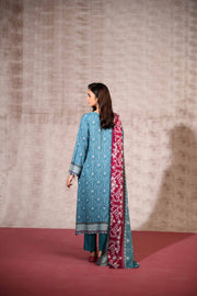 Nishat With You Unstitched Printed Linen 3Pc Suit - 42303188